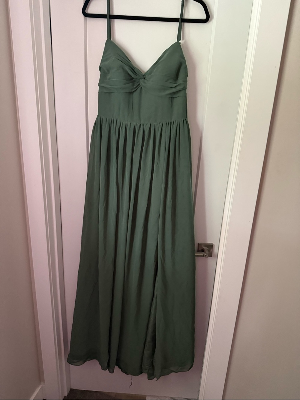 Azazie Zeya Dress- Eucalytpus